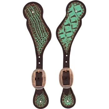 Ostruha Ostruhové řemínky WEAVER Turquoise Croc