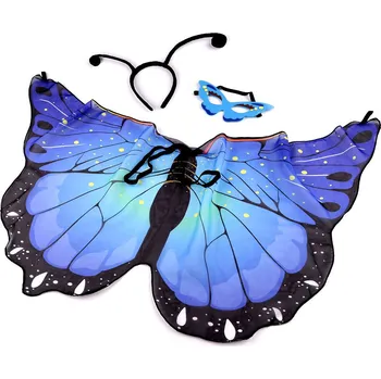 Karnevalový kostým Karnevalový kostým - motýl, barva modrá