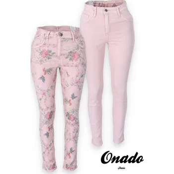 Dámské džíny Kalhoty džínové oboustranné Onado H720 barva: růžová, velikost: XL