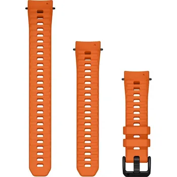 Řemínek na hodinky Silikonový řemínek Garmin 20mm (pro Garmin Instinct E, 40mm), oranžový, + prodloužená část, 010-13397-03