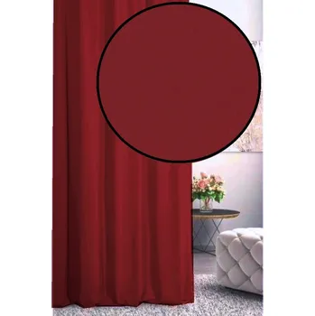 Dekorační látka Rongo - vínová obšití okrajů a našití stužky 150