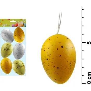 Velikonoční dekorace Vejce plastová 6 kusů
