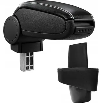 Loketní opěrka PROTEC Loketní opěrka Renault Clio 3 syntetická kůže černá, bílé prošití 20