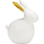 Keramický zajíček GILDED BUNNY 14 cm bílý