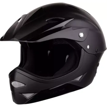 Cyklistická přilba přilba FORCE DOWNHILL junior, černá matná S - M