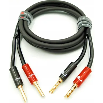 Audio kabel NAKAMICHI Reproduktorový kabel 2x2,5mm s banánky BFA, 6m