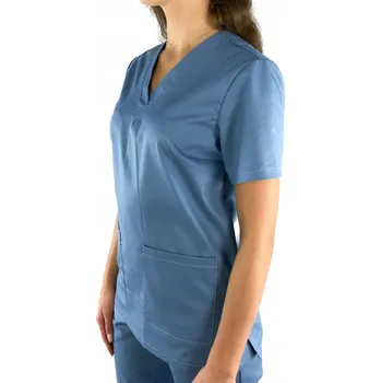 Dámská halenka Dámská zdravotnická halenka Scrubs DuduMed Modrá XS