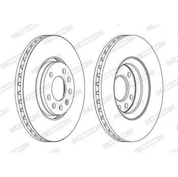 Brzdový kotouč Brzdový kotouč FERODO DDF1215C