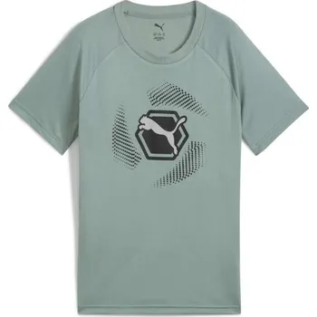 Chlapecké tričko Chlapecké triko Puma ACTIVE SPORTS POLY TEE 176 Zelená, Černá, Bílá