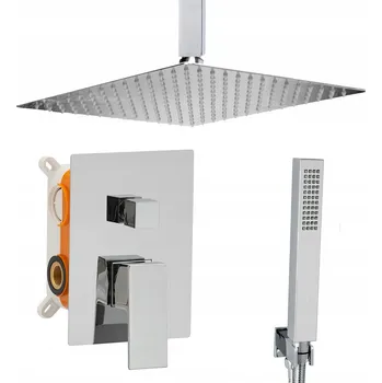 Vodovodní baterie Podomítková sprchová baterie Sannit Silver, stříbrná