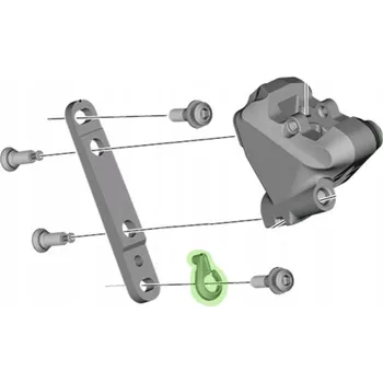 Brzda na kolo Shimano pojistka šroubu brzdové objímky