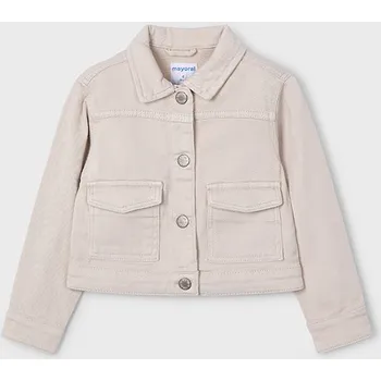 Dětská móda Riflová, džínová bunda Mayoral 3407 barva: béžová, Rozměr: 128