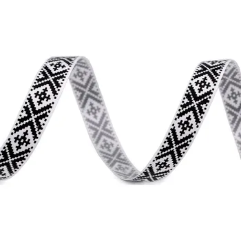 Rypsová stuha indiánský vzor, šíře 25 mm Vzor: 2