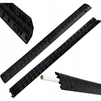 kabelová chránička Kabelový nájezd černý s krytkou 1 m