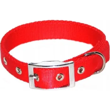 Obojek pro psa Materiálový obojek pro psa Dingo, velikost XL, ČERVENÝ