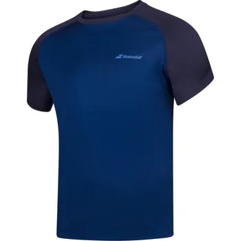 Chlapecké tričko Chlapecké tričko Babolat Play Crew Neck, tmavě modré, velikost 140