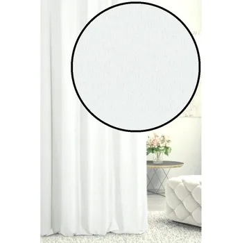 Dekorační látka Rongo - bílá obšití okrajů a našití stužky 150