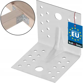 Úhloměr Stavební úhelník 80x80x80 mm s prolisem