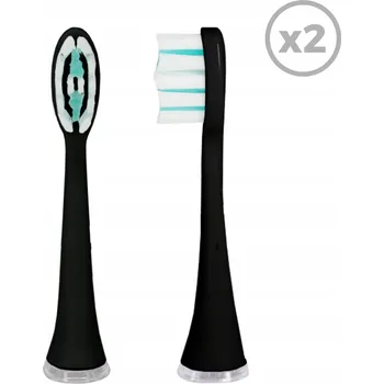 Elektrický zubní kartáček Náhradní Hlavice pro sonický kartáček Smiley Pro – Daily Clean 2 ks černé