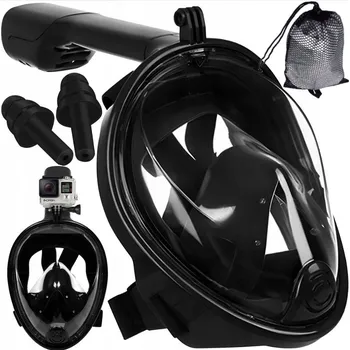 Potápěčská maska POTÁPĚČSKÉ BRÝLE NA POTÁPĚNÍ CELOOBLIČEJOVÁ NA PLAVÁNÍ NEZAMLŽUJÍCÍ ŠNORCHLOVÁNÍ R S M