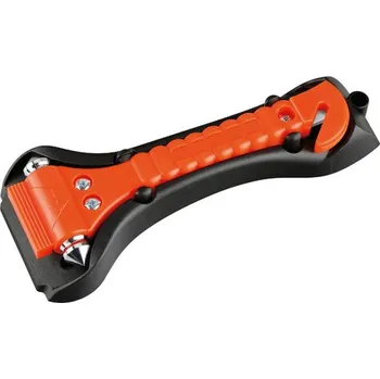 LAMPA Bezpečnostní kladívko + nůž s držákem 19x7cm