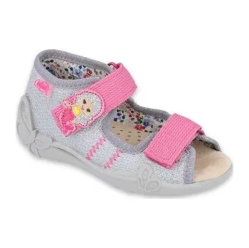 Dívčí obuv 342P012 18 - dívčí sandálky, kožená stélka, víla 342P012_23