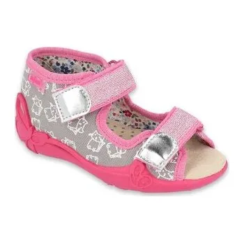 Dívčí obuv 342P006 18 - dívčí sandálky, kožená stélka,kočičky 342P006_20