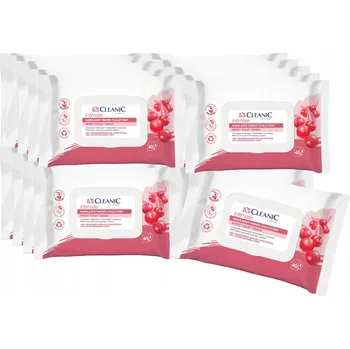 Toaletní papír 16 x CLEANIC INTIMATE Vlhčený toaletní papír s výtažkem z brusinek 40 ks