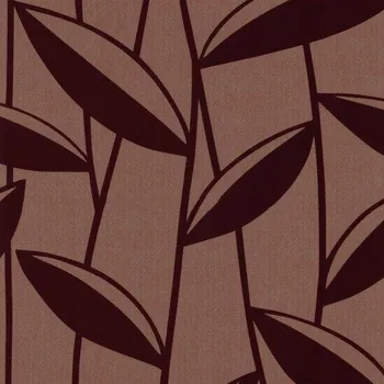 Tapeta EXKLUZIVNÍ VELUROVÁ TAPETA S LISTY