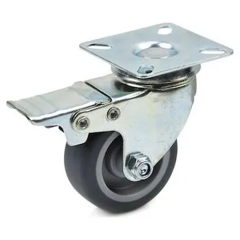 Pojezdové kolečko Náhradní otočné kolečko s brzdou TPR/polypropylen 50mm GEKO