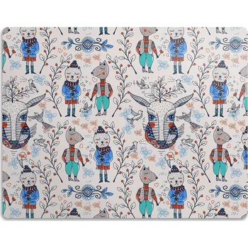 Miska pro psa Ochranná podložka pod misky pro zvířata, vzor 45x35 cm