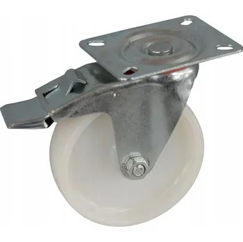 Pojezdové kolečko Kolečka s čepem, otočná kolečka pro vozíky 100 mm, polyamid, pro stolky, s brzdou