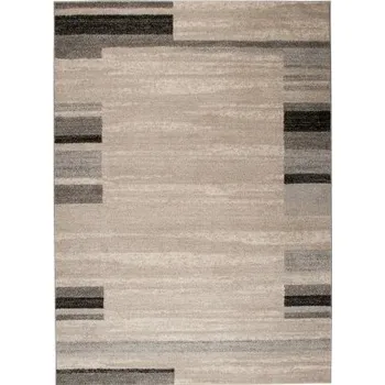 Koberec Moderní koberec Ostrava - tvary 1 - béžový Rozměr koberce: 60x100 cm