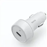 Hama rychlá USB nabíječka do auta, USB-C, Quick Charge 3.0 / Power Delivery, 18 W, bílá