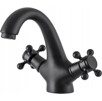 Vodovodní baterie Umyvadlová baterie stojánková Granitan RETRO ČERNÁ černá