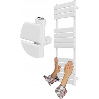 Radiátor Koupelnový radiátor vodní Granitan 661 W 50 x 120 mm bílý