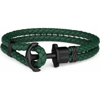 Dámské tričko Unisex kožený náramek Paul Hewitt PH-PH-LBG Zelená 19 cm Rozměry: 19 cm