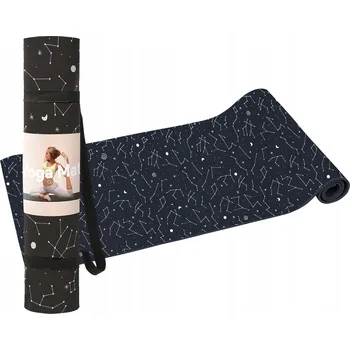 podložka na cvičení Podložka na jógu, Černá podložka na jógu Cosmos Yoga Mat PVC 173 x 60,5 x 0,5 cm DOIY