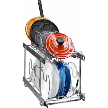 VEVOR Organizér na pánve a hrnce, šířka 30 cm, 2 patra