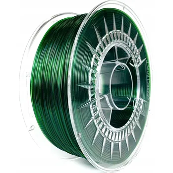Filament Filament Devil Design plast pro 3D tiskárnu PETG 1 kg Zelený Transparentní (Průhledný)