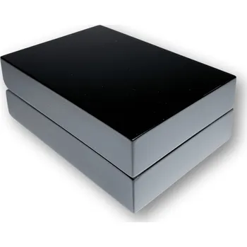 Dárková krabička Luxusní dřevěná lakovaná krabička na soupravu náušnic a přívěsu s LED osvětlením