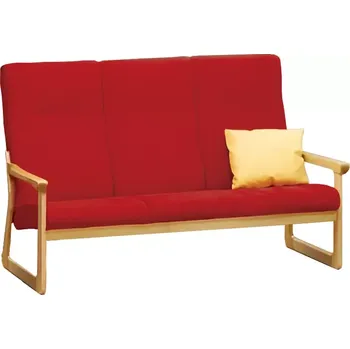 Sedací souprava BE - 3 trojkřeslo, koženka ROXA 6.50 - koženka červená