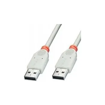 Datový kabel USB 2.0 kabel typ A/A LINDY 31641, 3 m, bílý