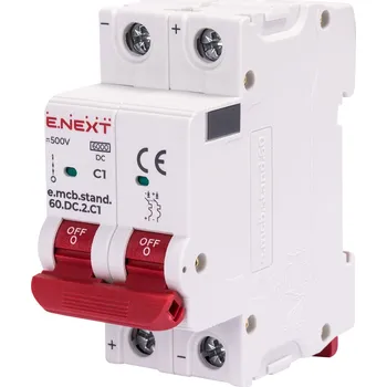 Jistič E.NEXT Jistič DC C1 1A 2p 500V DC 6 kA