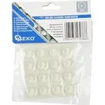 Samolepicí silikonové nárazníky na nábytek 12mm, 16ks GEKO