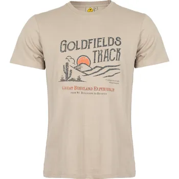 Pánské tričko Tričko Roadsign Australia Goldfields béžové Barva: Béžová, Velikost: 2XL