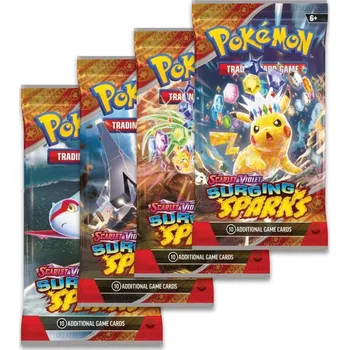 Karetní hra ADC Hra Pokémon TCG SV08 Surging Sparks booster set 10 karet v sáčku | 906524