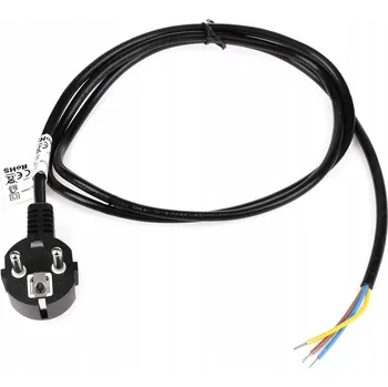 elektrický kabel Gumový kabel se zástrčkou 3x 0,75mm, 1,5m