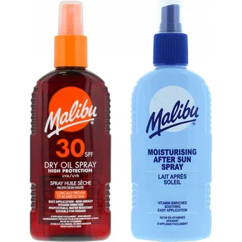 Opalování Malibu SPF30 Bronzující olej 200 Ml + balzám Ve Spreji po opalování 200 Ml
