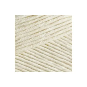 Příze 100% Bavlněná příze Bella 01 krémová